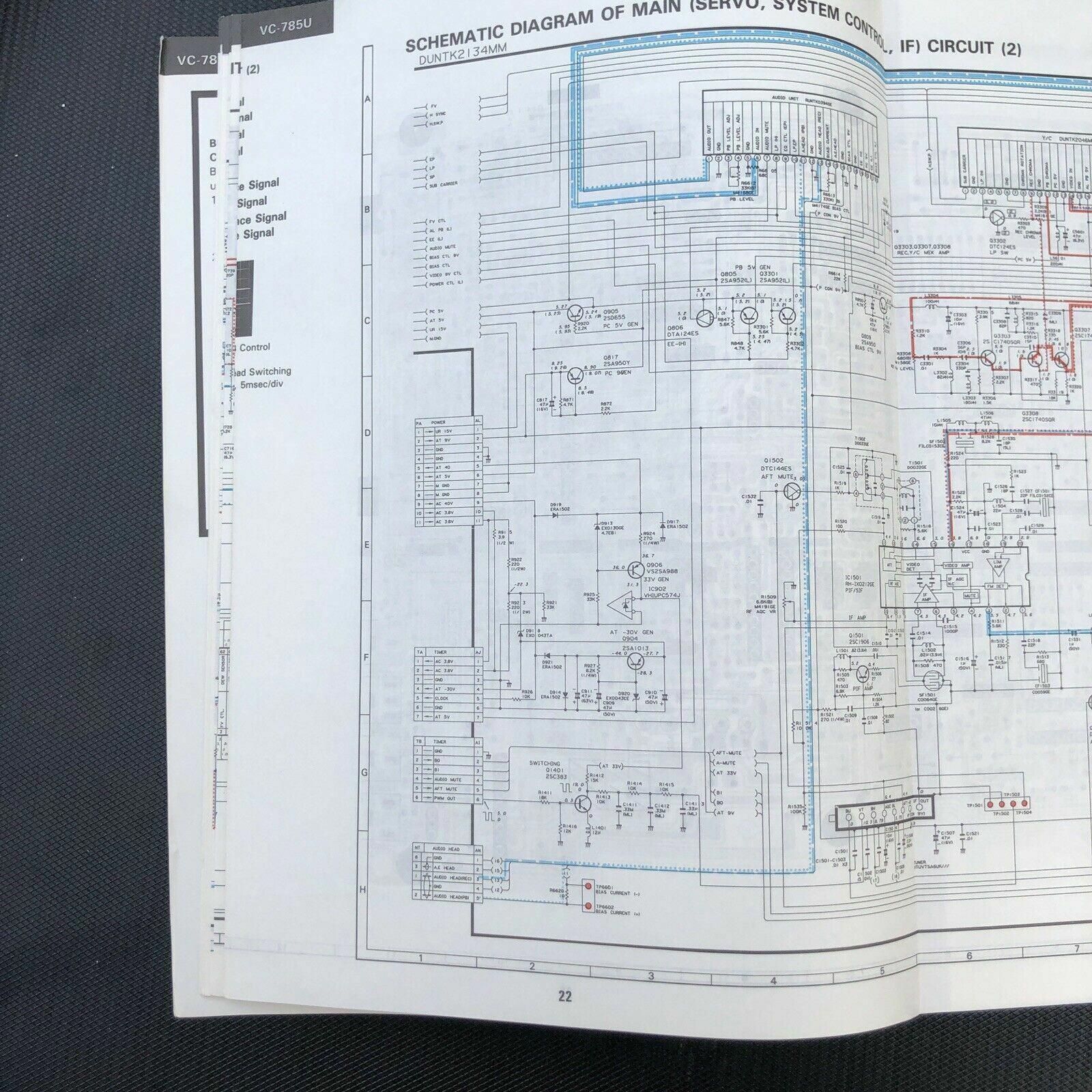 Sharp VC - 785U Video Cassette Recorder Service Manual