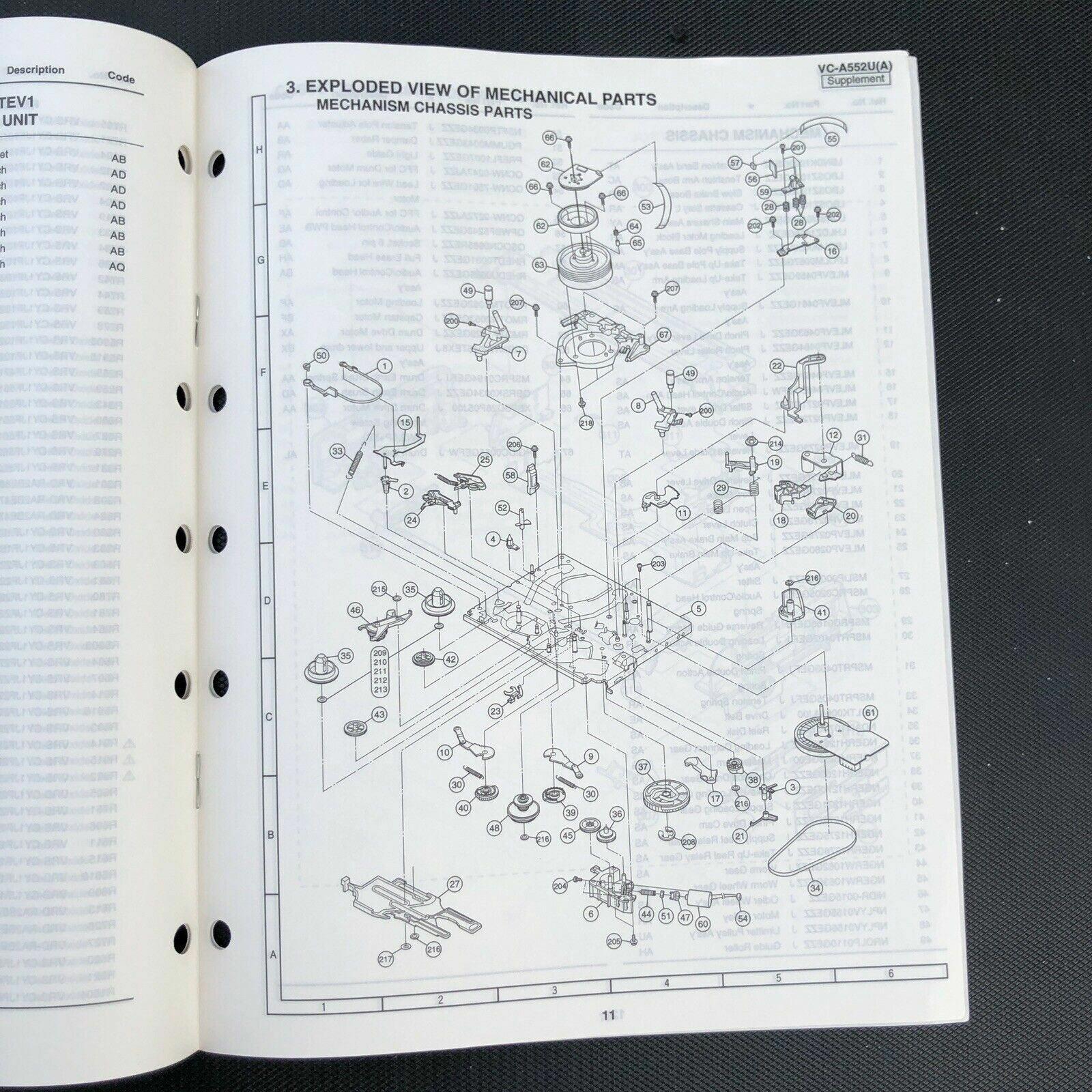 sharp VC - A552U(A) service manual