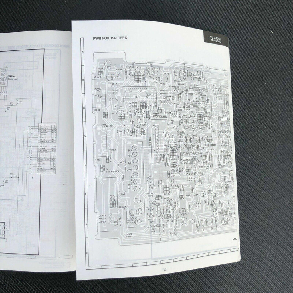 sharp VC - A630U VC6630U Video Cassette Recorder service manual