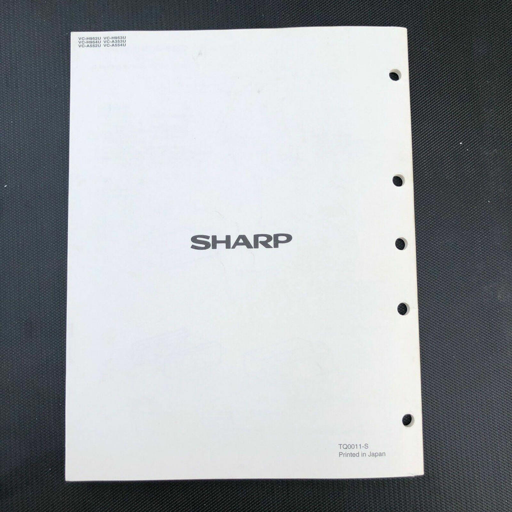 Sharp VC - H952U H953U A954U A353U A552U Service Manual OEM VCR video recorder
