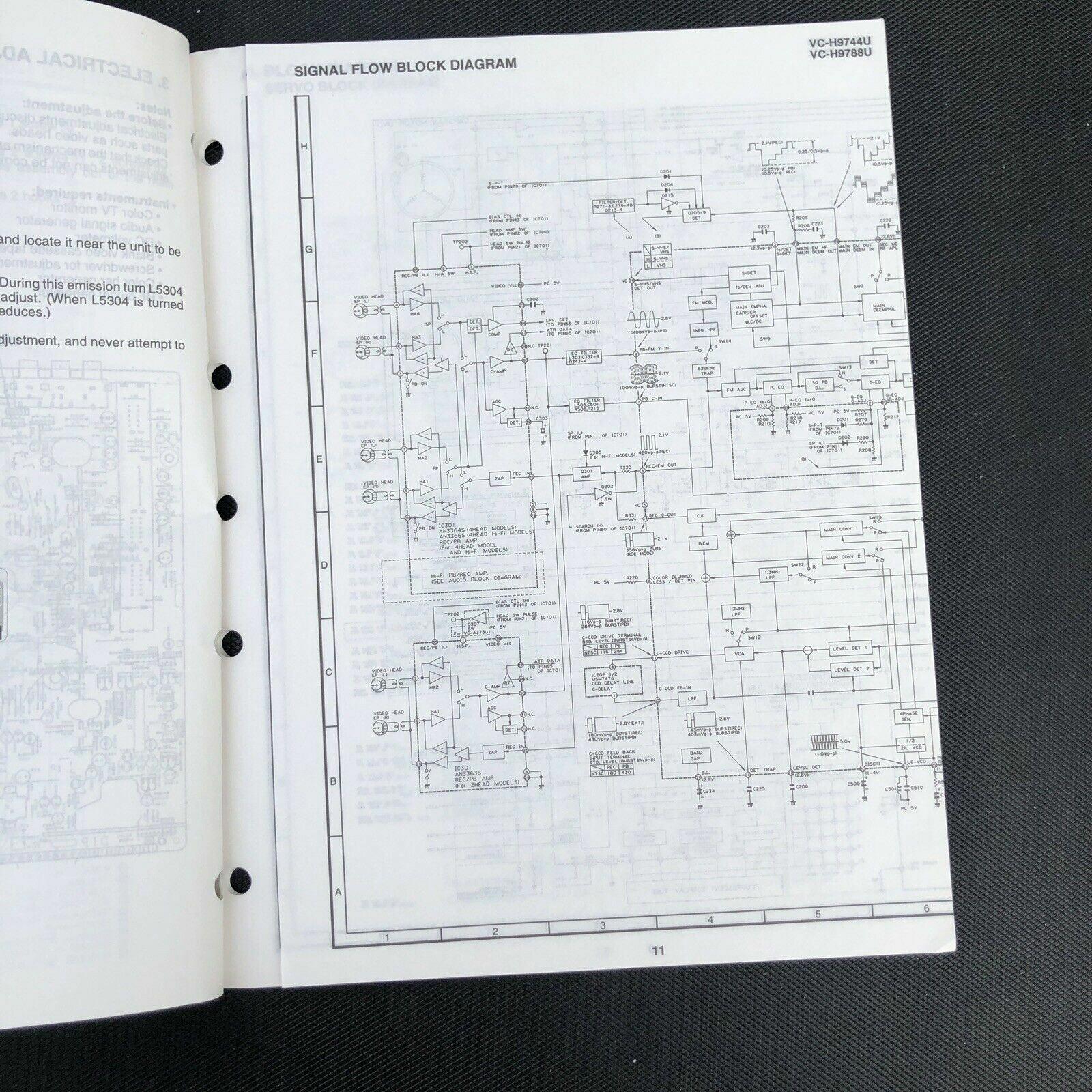 Sharp VC - H9744U H9788U Video Cassette Recorder Service Manual