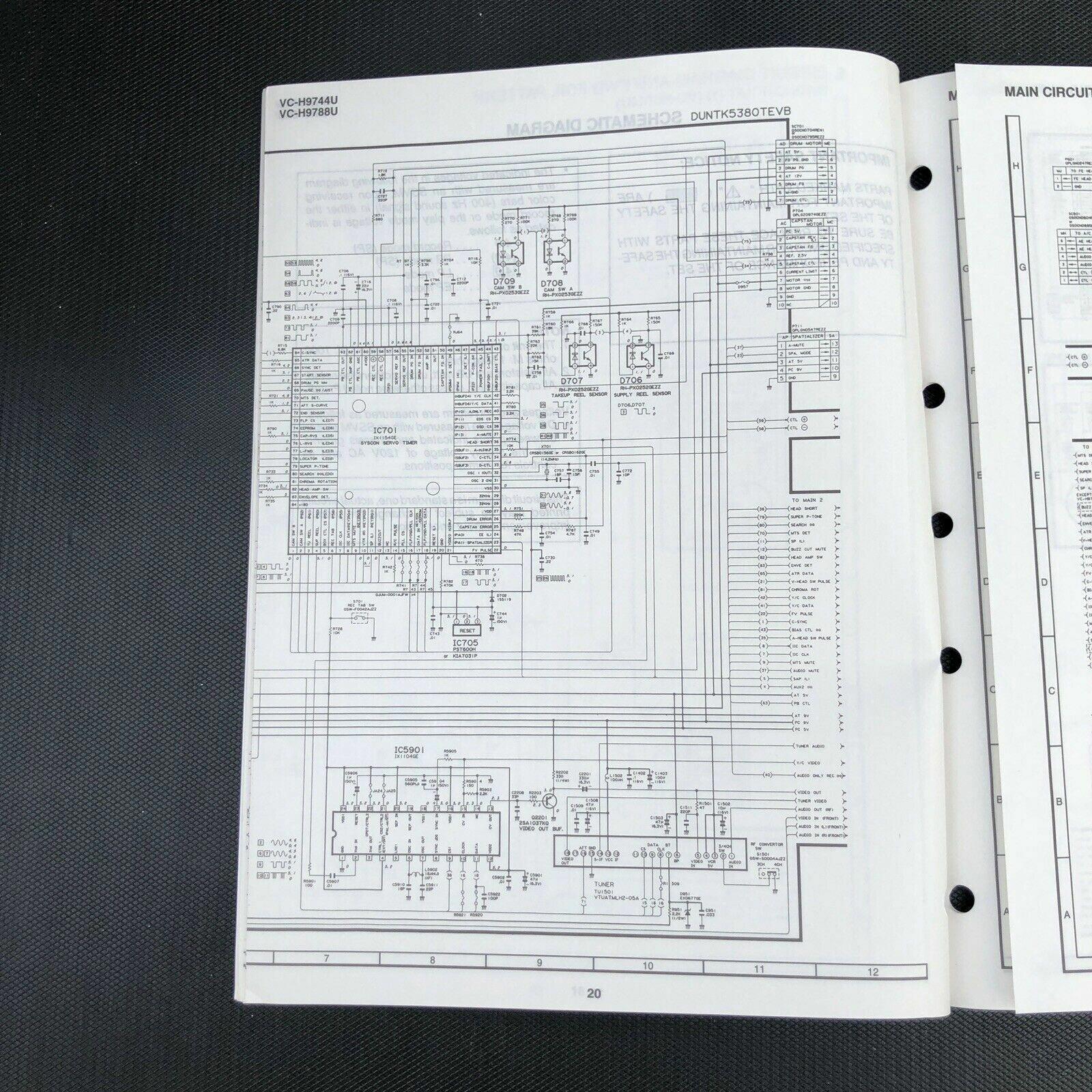 Sharp VC - H9744U H9788U Video Cassette Recorder Service Manual