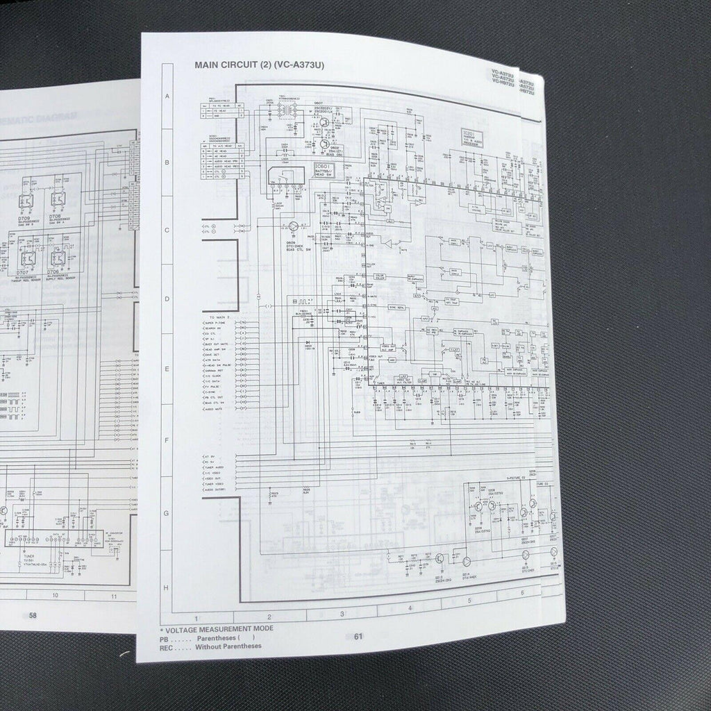 Sharp Video Cassette Recorder Service Manual VC - A373U, VC - A572U, VC - H972U