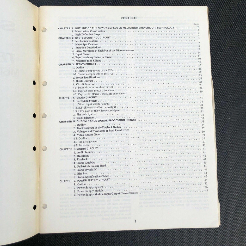 Sharp Video Cassette Recorder Technical Manual VC - 220