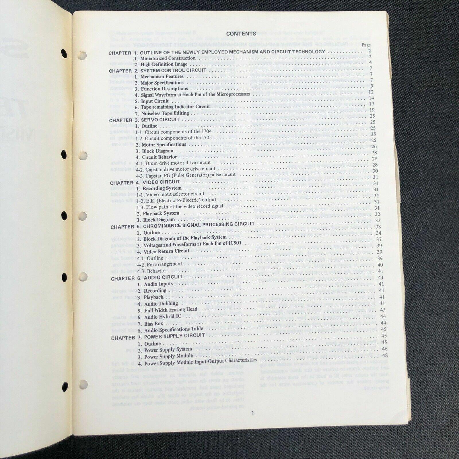 Sharp Video Cassette Recorder Technical Manual VC - 220