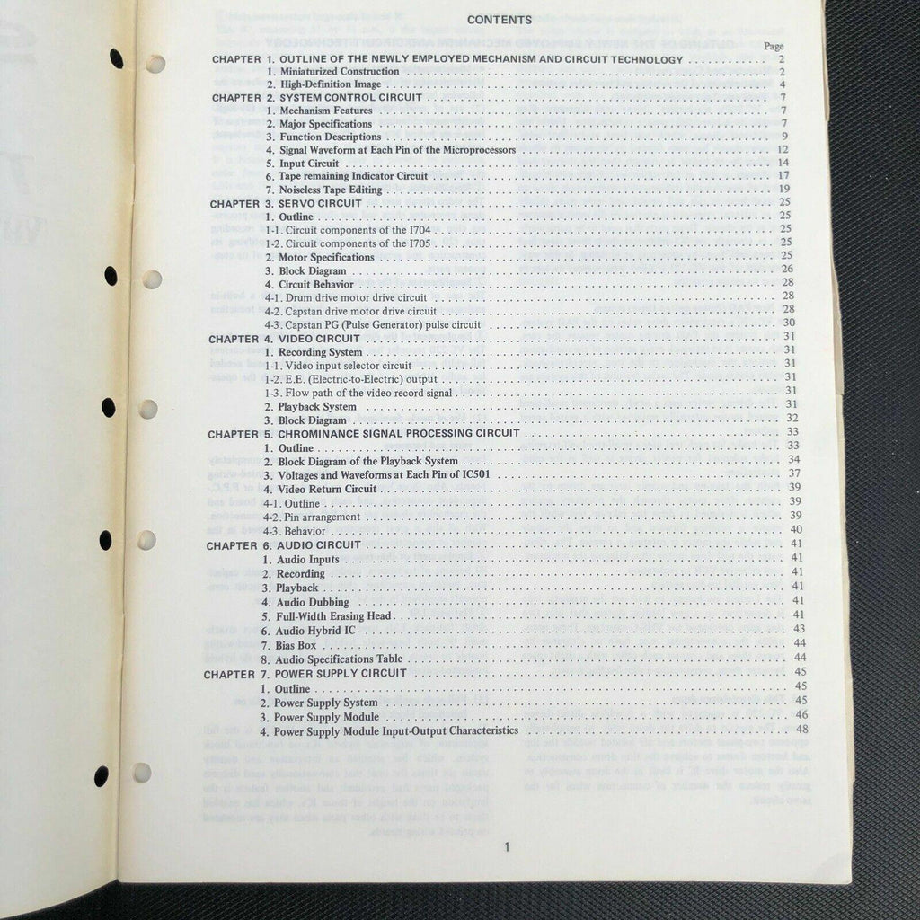 Sharp Video Cassette Recorder Technical Manual VC - 220