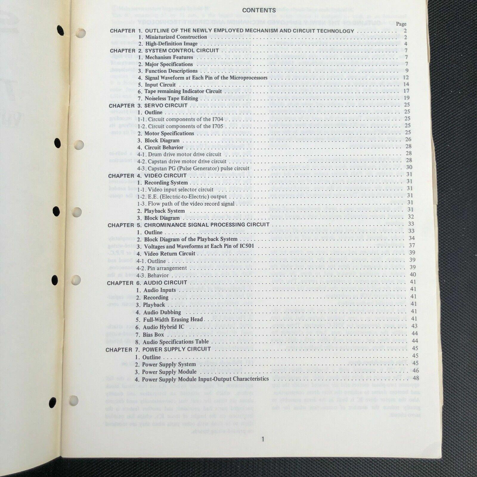 Sharp Video Cassette Recorder Technical Manual VC - 220
