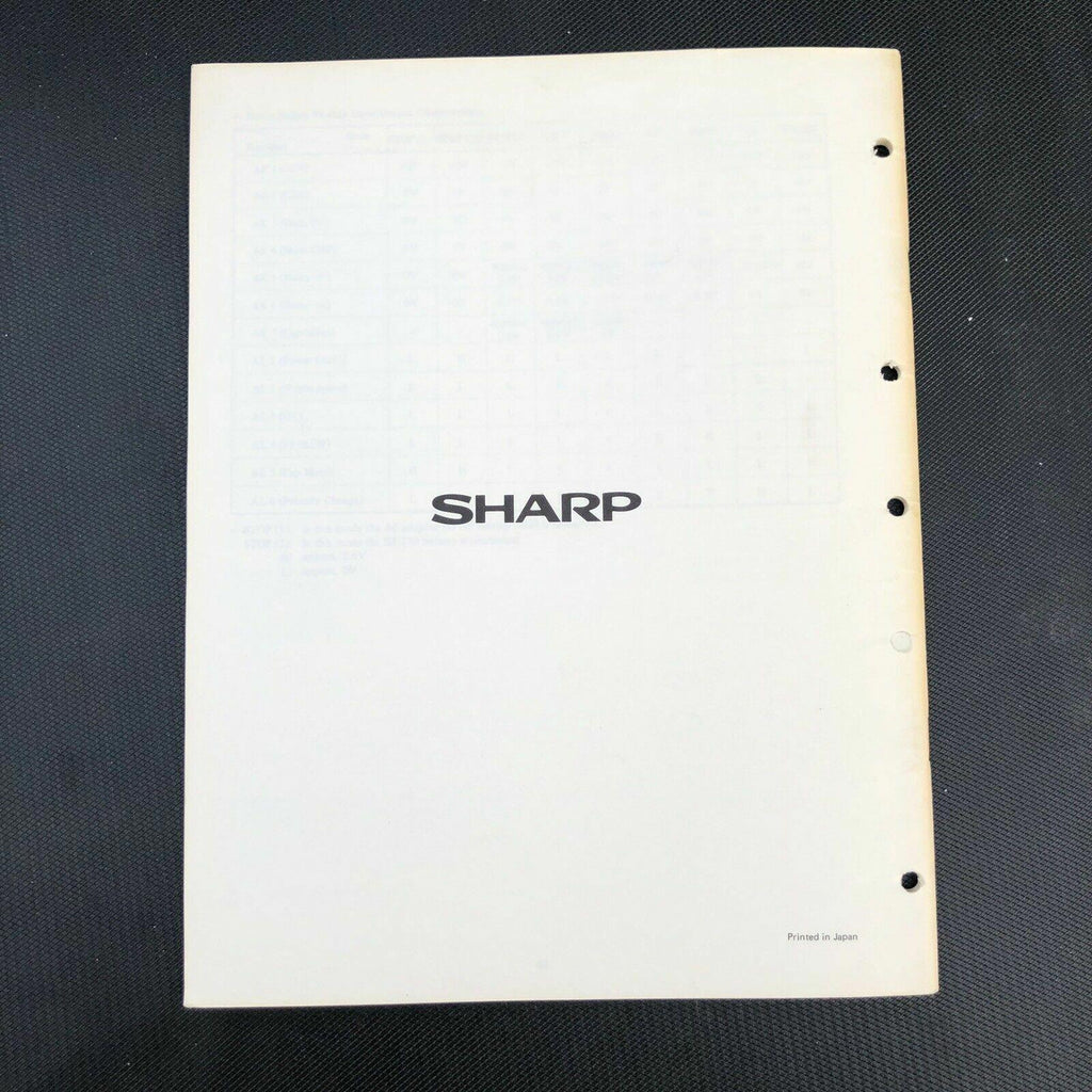 Sharp Video Cassette Recorder Technical Manual VC - 220