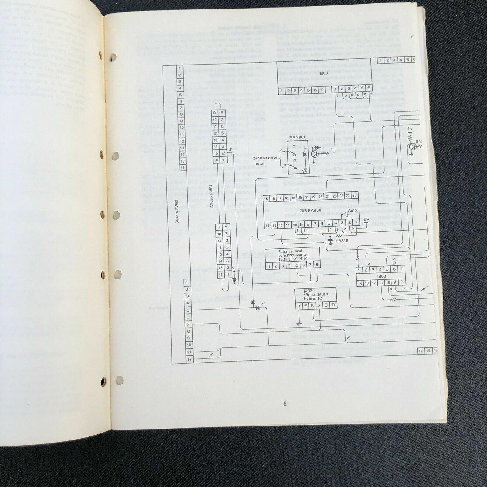 Sharp Video Cassette Recorder Technical Manual VC - 220