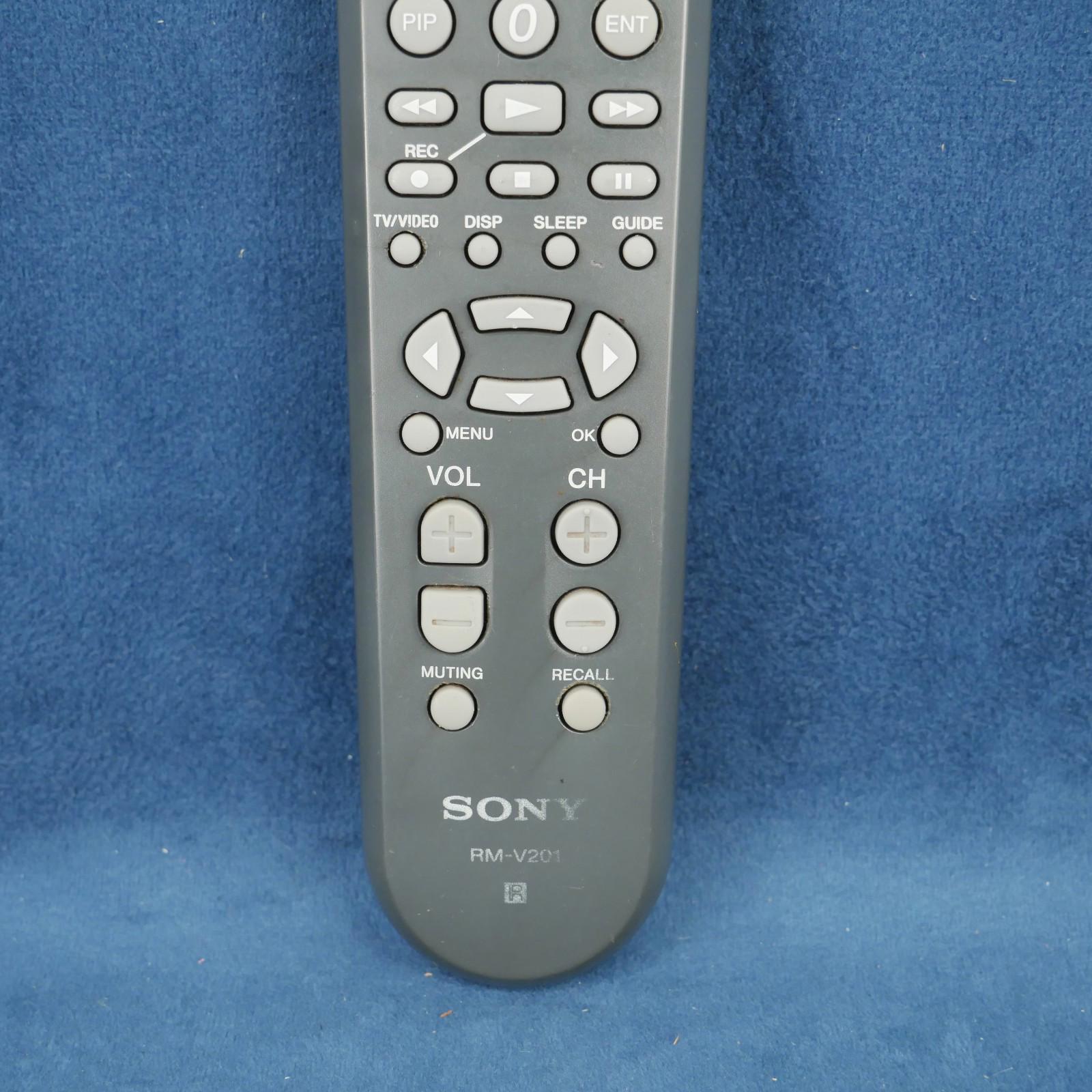 Sony RM - V201 Remote Control Gray Tested Factory Genuine