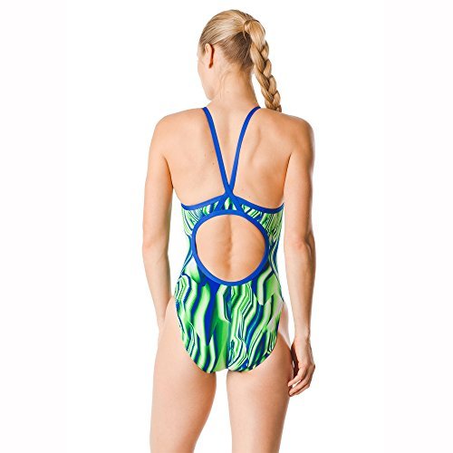 Speedo Women's Swimsuit One Piece Endurance+ Flyback Printed Adult Team Colors