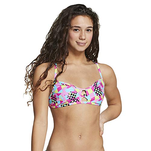 Speedo Women's Swimsuit Top Bikini Endurance Lite Tie Back Print