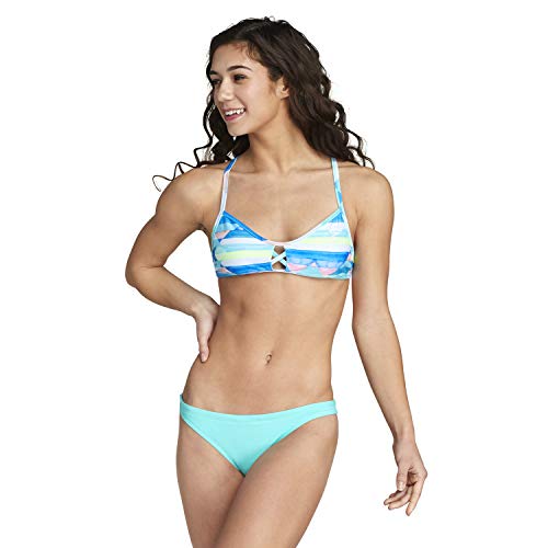 Speedo Women's Swimsuit Top Bikini Endurance Lite Tie Back Print