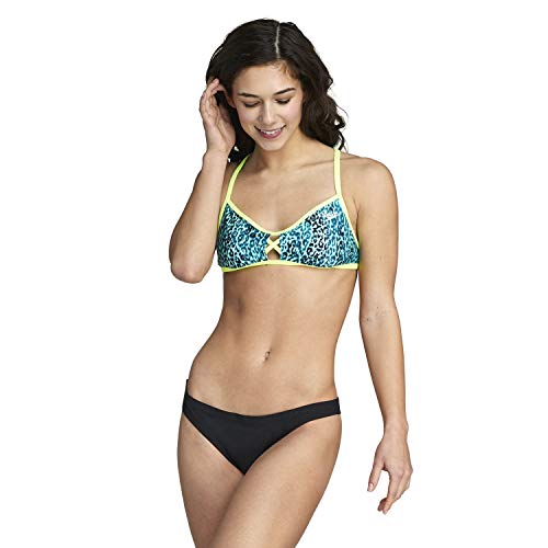 Speedo Women's Swimsuit Top Bikini Endurance Lite Tie Back Print