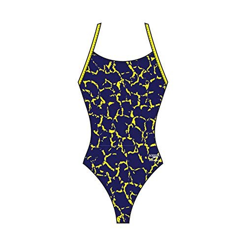 Speedo Wrack It Up Flyback,Navy/Gold (419),22