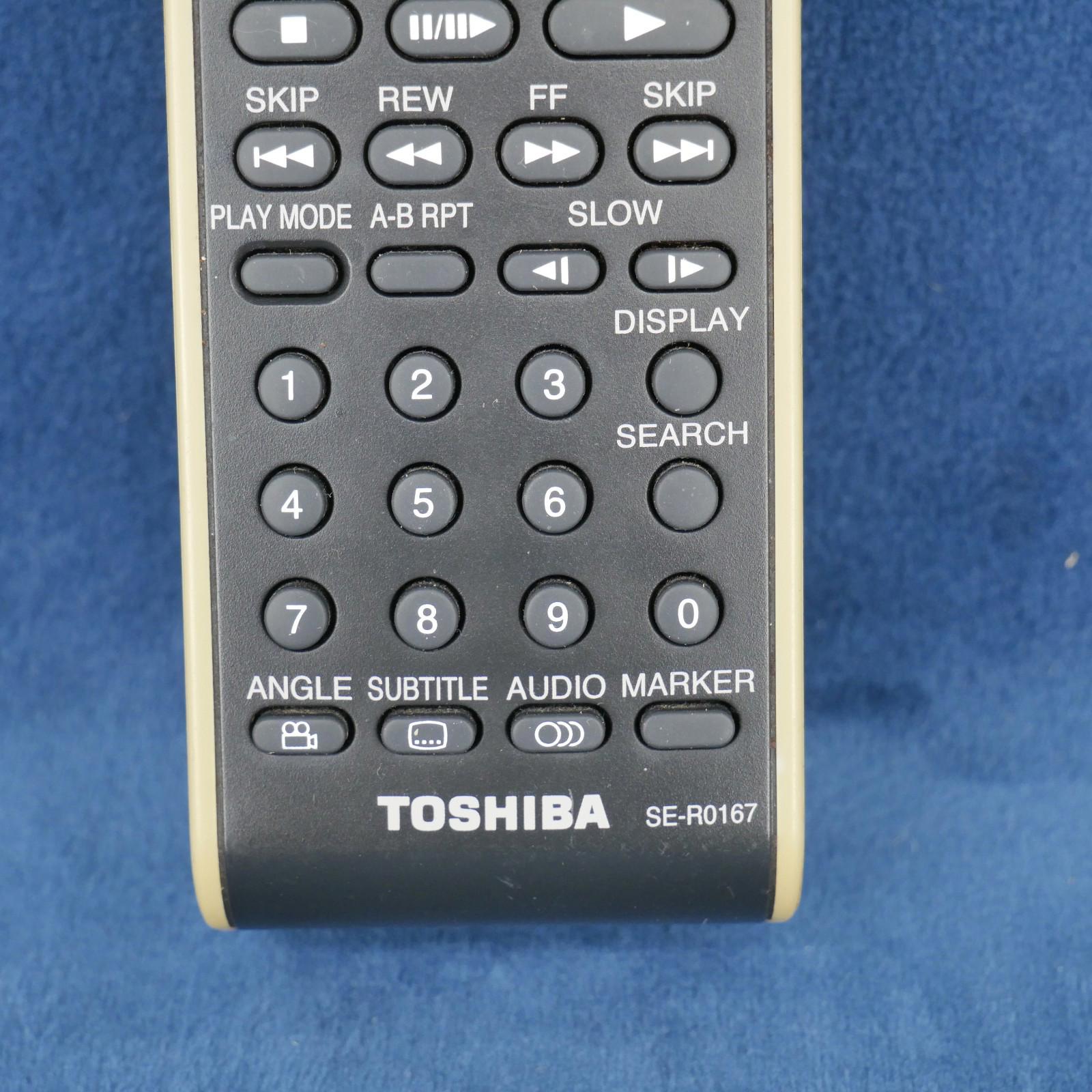 Toshiba SE - R0167 DVD Remote Control Tested