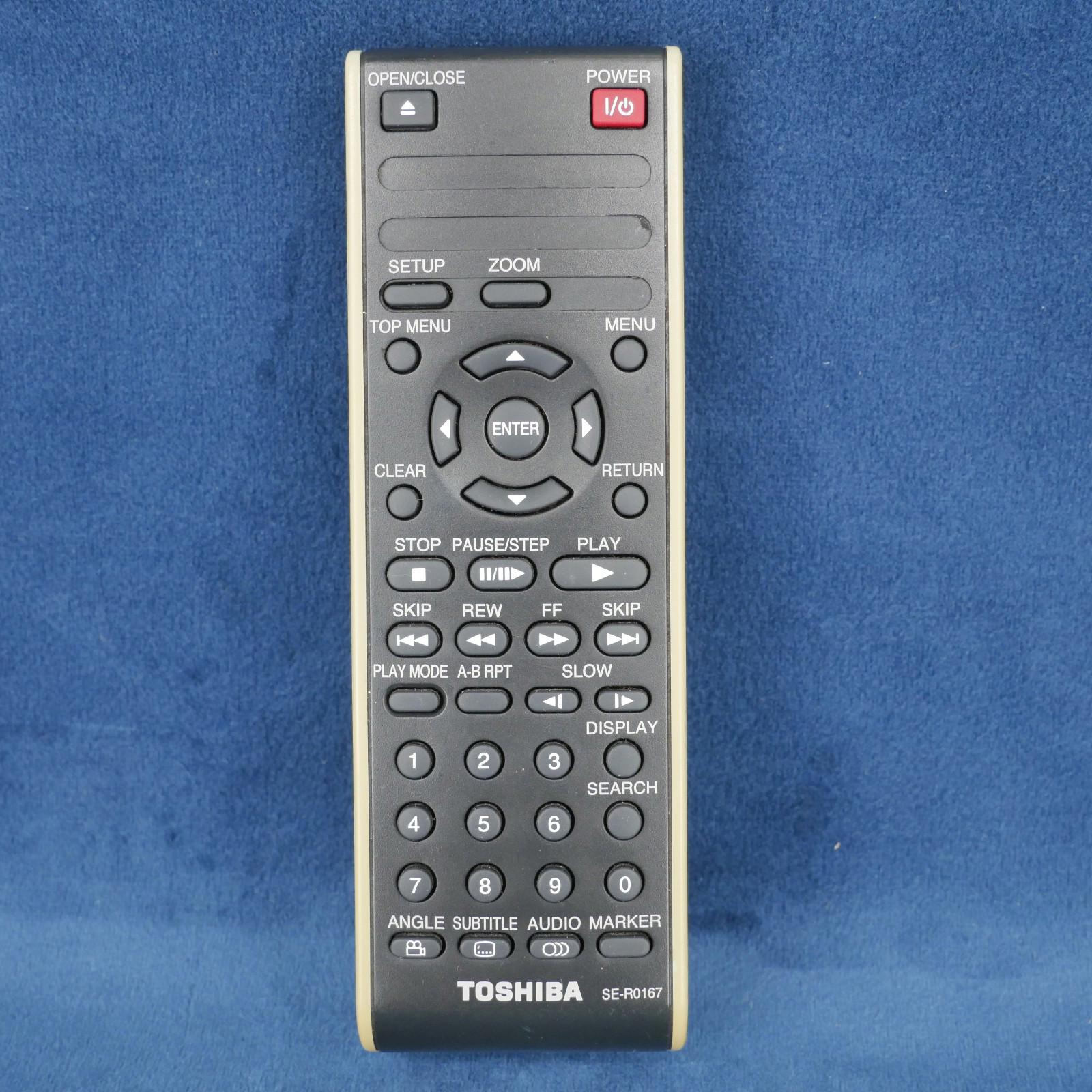 Toshiba SE - R0167 DVD Remote Control Tested