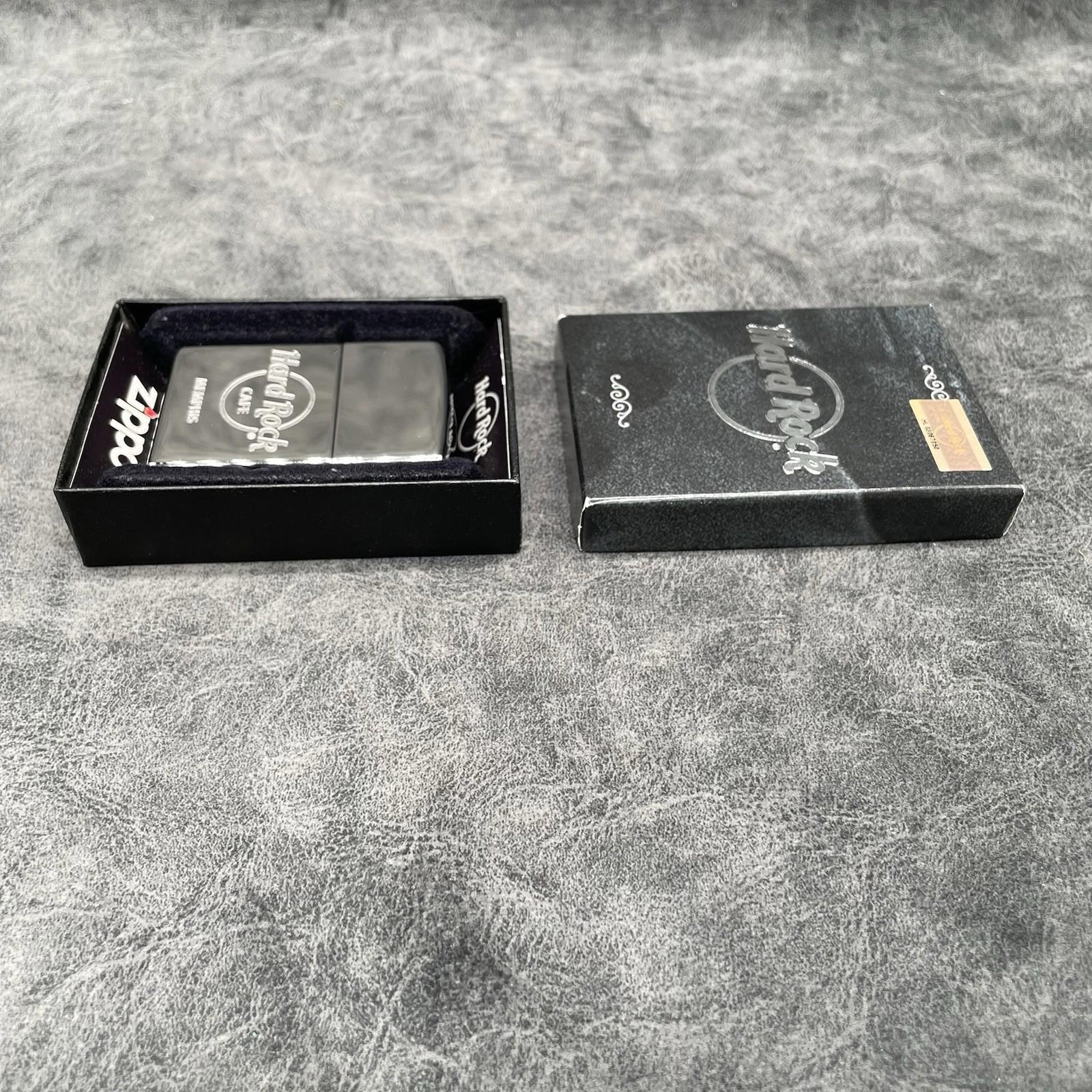 Vintage 2012 Hard Rock Cafe Memphis High Polish Chrome Zippo Lighter NEW