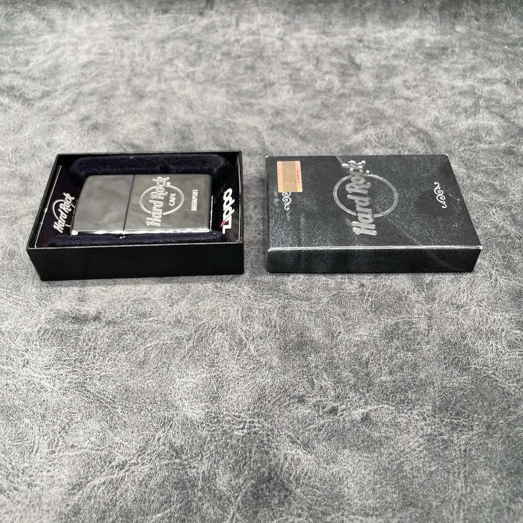 Vintage 2012 Hard Rock Cafe Memphis High Polish Chrome Zippo Lighter NEW