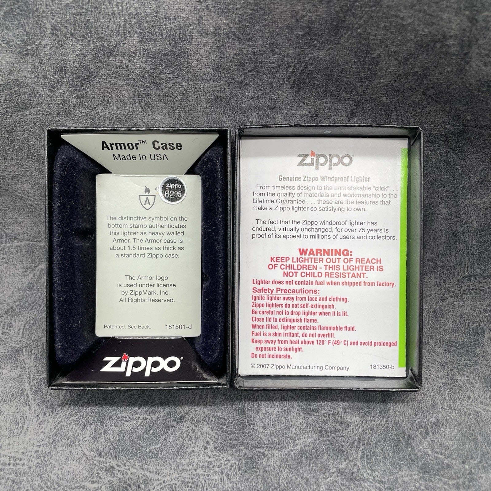 VINTAGE ZIPPO BOLTED ARMOR LIGHTER NEW IN BOX 20991 Zippo Bolted ( L Zippo 11 )