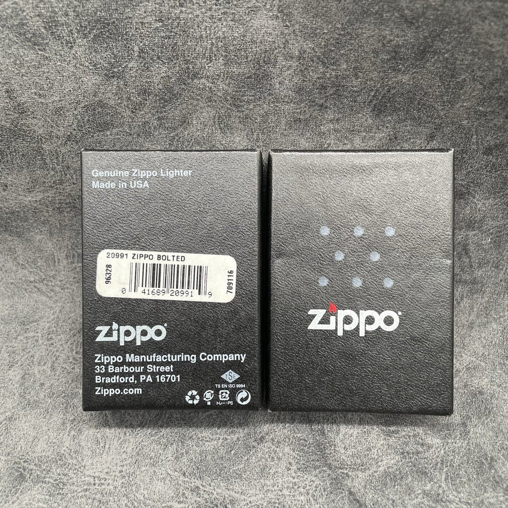 VINTAGE ZIPPO BOLTED ARMOR LIGHTER NEW IN BOX 20991 Zippo Bolted ( L Zippo 11 )