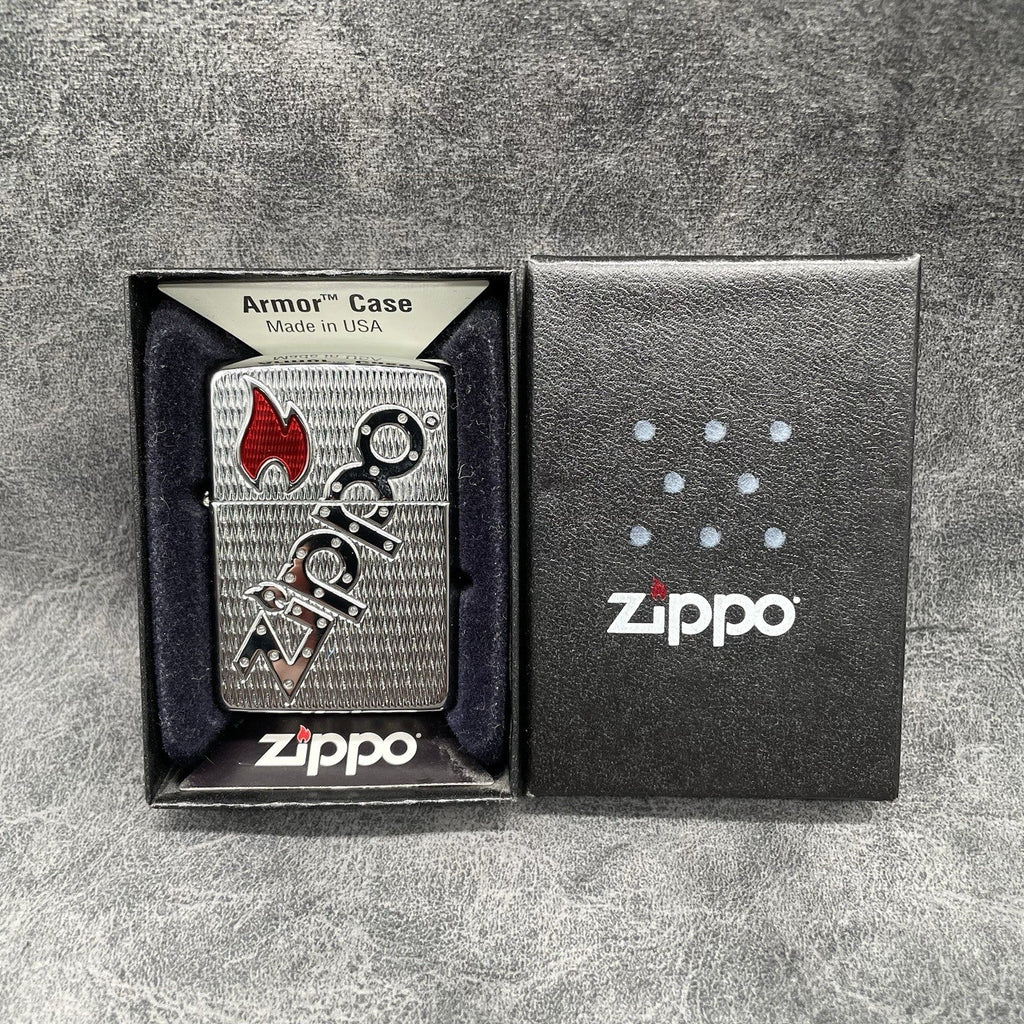 VINTAGE ZIPPO BOLTED ARMOR LIGHTER NEW IN BOX 20991 Zippo Bolted ( L Zippo 11 )