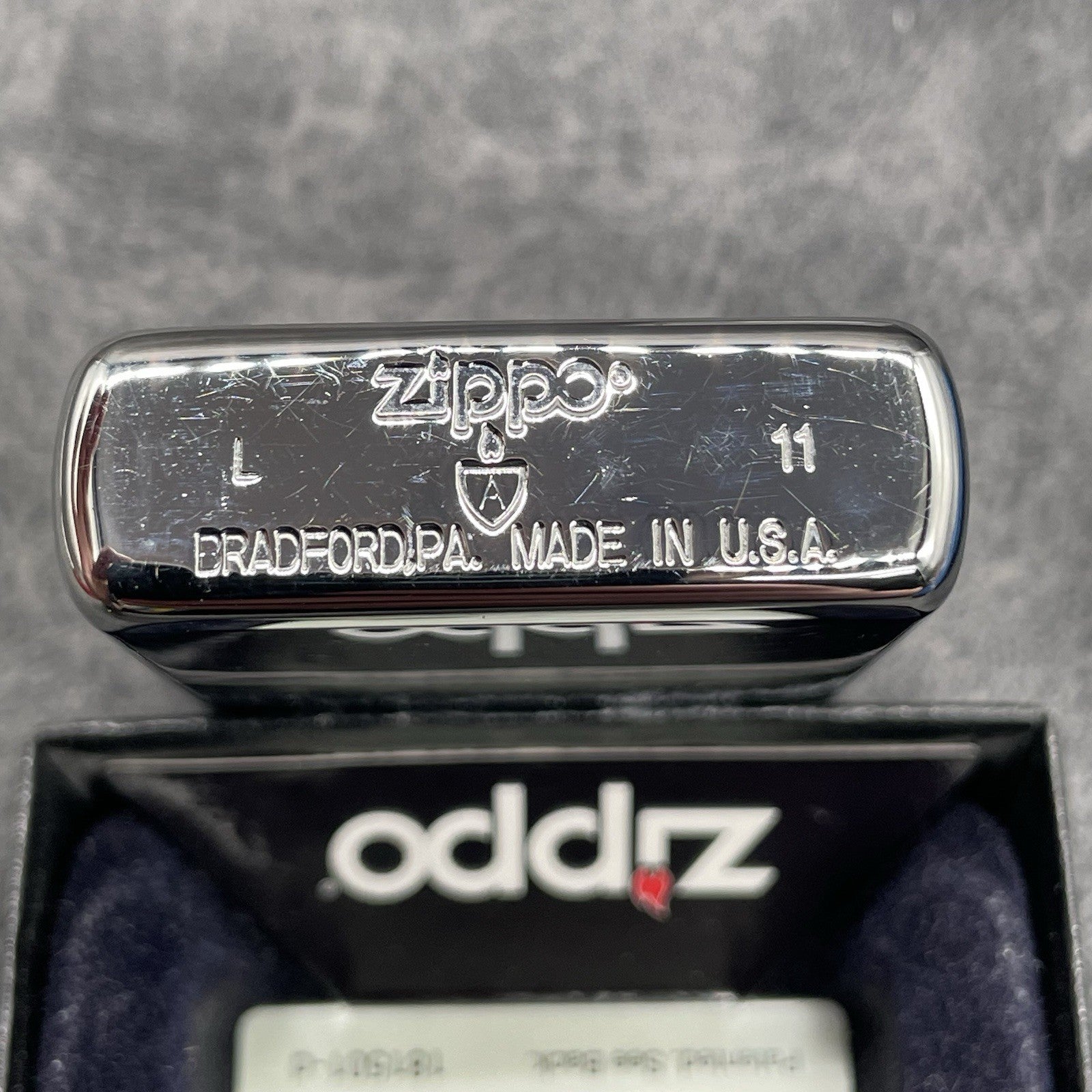 VINTAGE ZIPPO BOLTED ARMOR LIGHTER NEW IN BOX 20991 Zippo Bolted ( L Zippo 11 )
