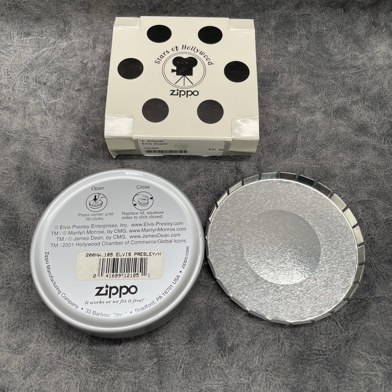 ZIPPO 200HW.105 ELVIS PRESLEY SOH on Brushed Chrome Lighter - OCT (J) 2000