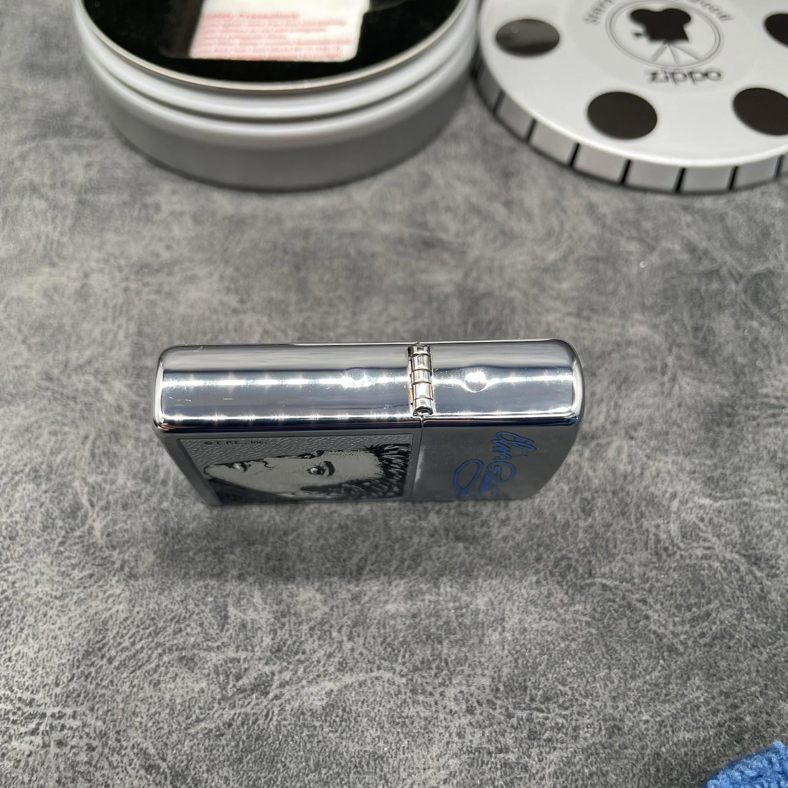 ZIPPO 200HW.105 ELVIS PRESLEY SOH on Brushed Chrome Lighter - OCT (J) 2000