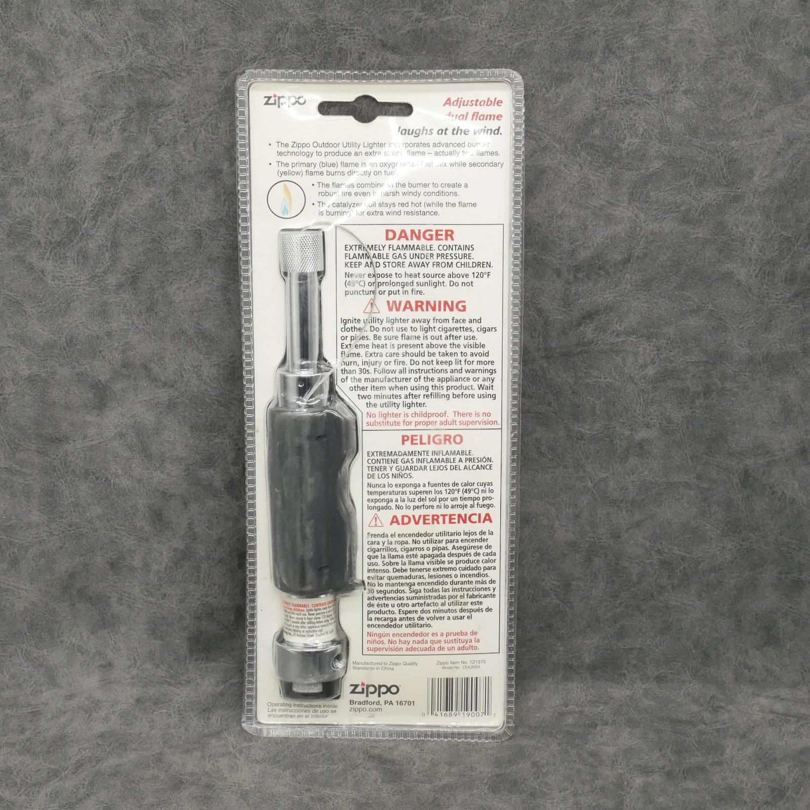 Zippo Outdoor Utility Lighter OUL Flame Tough Metal Design Vintage 121375